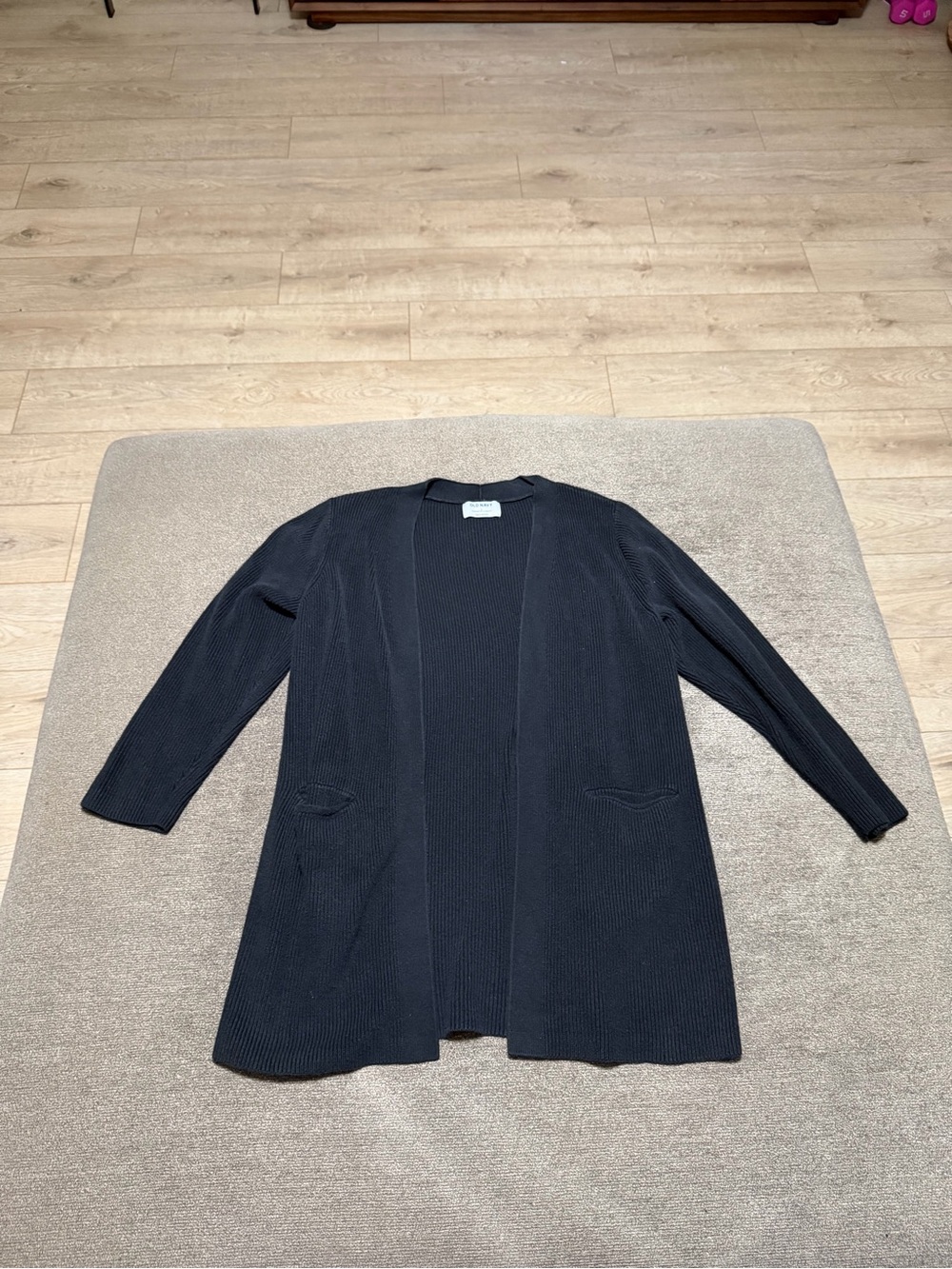 Old Navy Open-Front Long Cardigan - Black